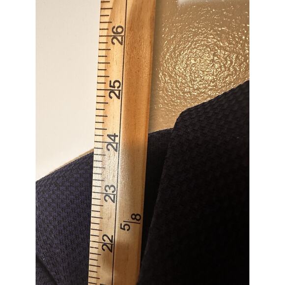 Vintage Express Blazer Blue Black Womens Sz S One Button Career Officecore - Picture 5 of 7